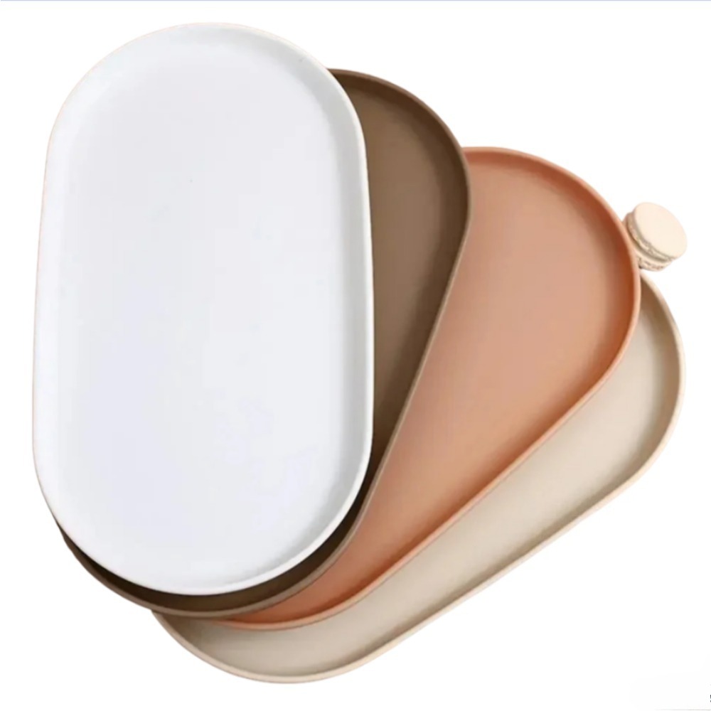 Travertine Tray Oval - Bandeja oval para servir, bandeja de