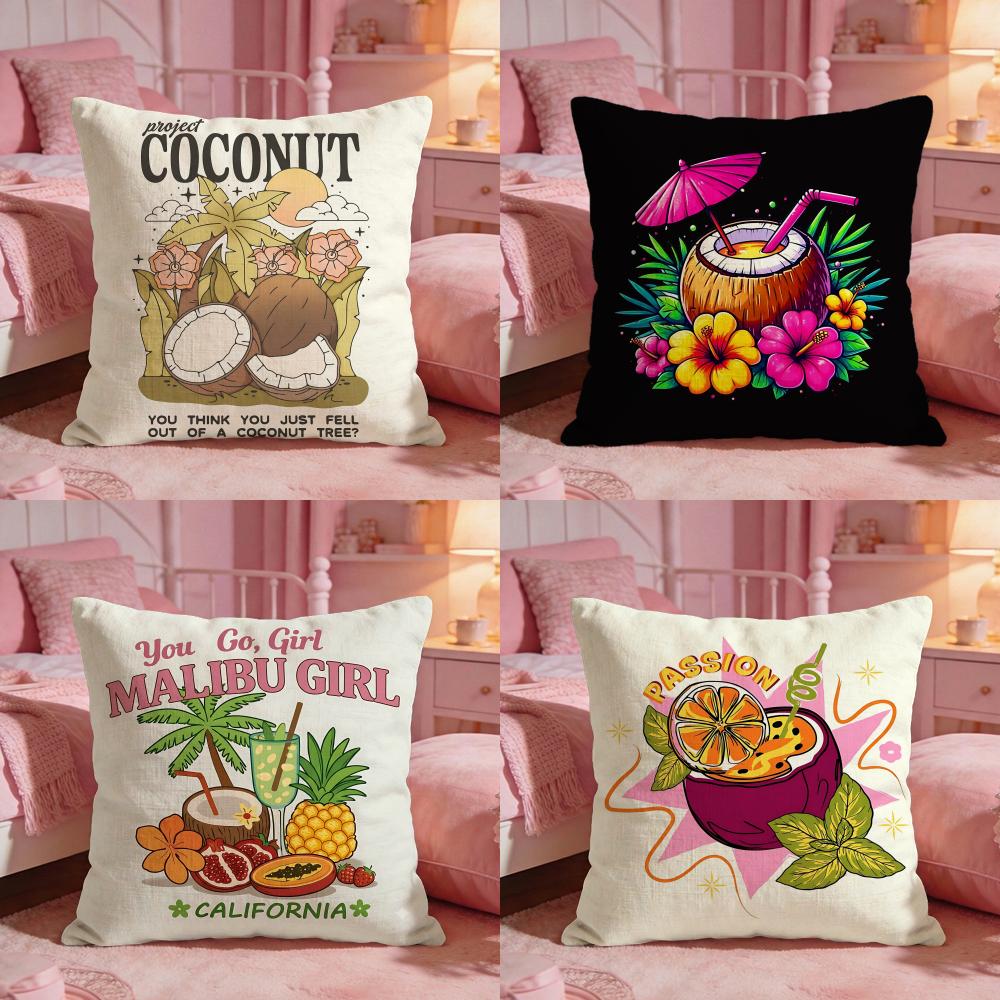 Interior Design Um - Capa de Almofada de Coco Premium
