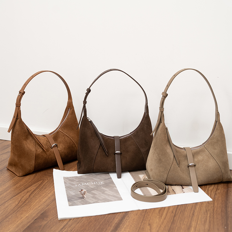 Interior Design Style - Bolsa de camurça feminina estilo designer