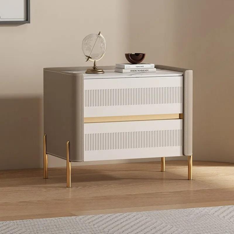 Interior Design Vintage Modern - Mesa de cabeceira de luxo com