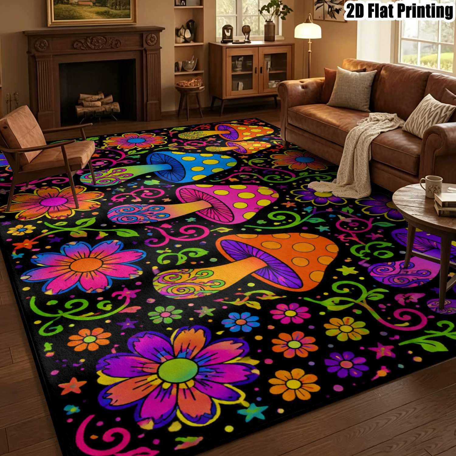 Interior Design Instagram - 1 unidade de tapete estampado em