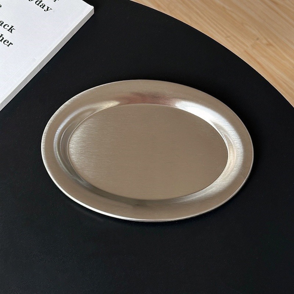 Travertine Tray Oval - Nova Bandeja de Bolo em Aço