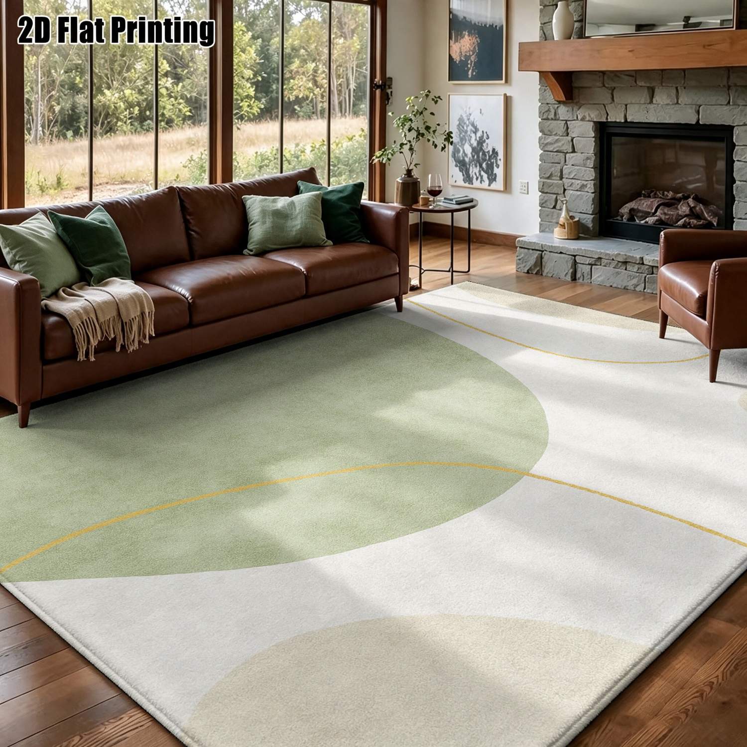 Interior Design Instagram - 1 unidade de tapete estampado em