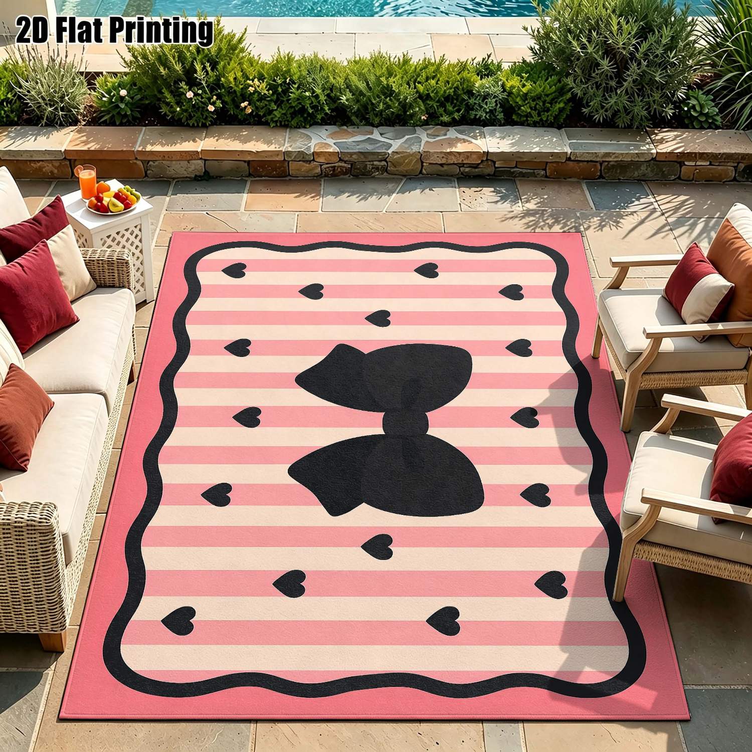 Interior Design Instagram - 1 unidade de tapete estampado em