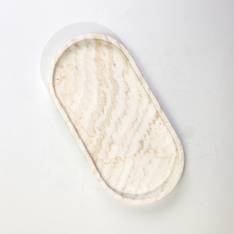 Bandeja Oval de Mármore Traver - Travertine Tray Oval avaliação e preço