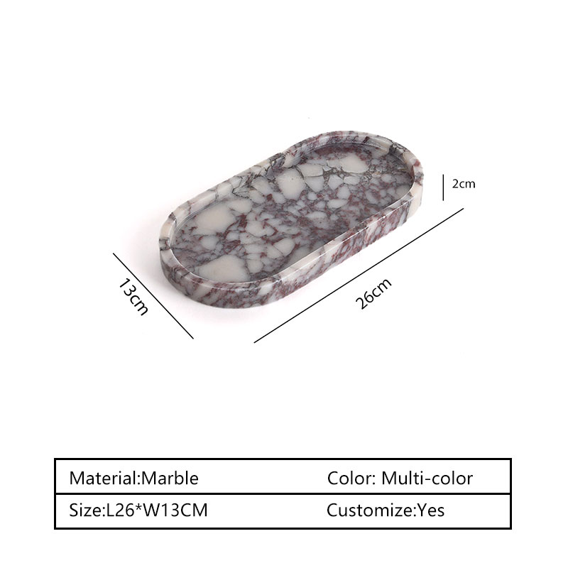 Bandeja de Mármore Natural Ova - Travertine Tray Oval avaliação e preço