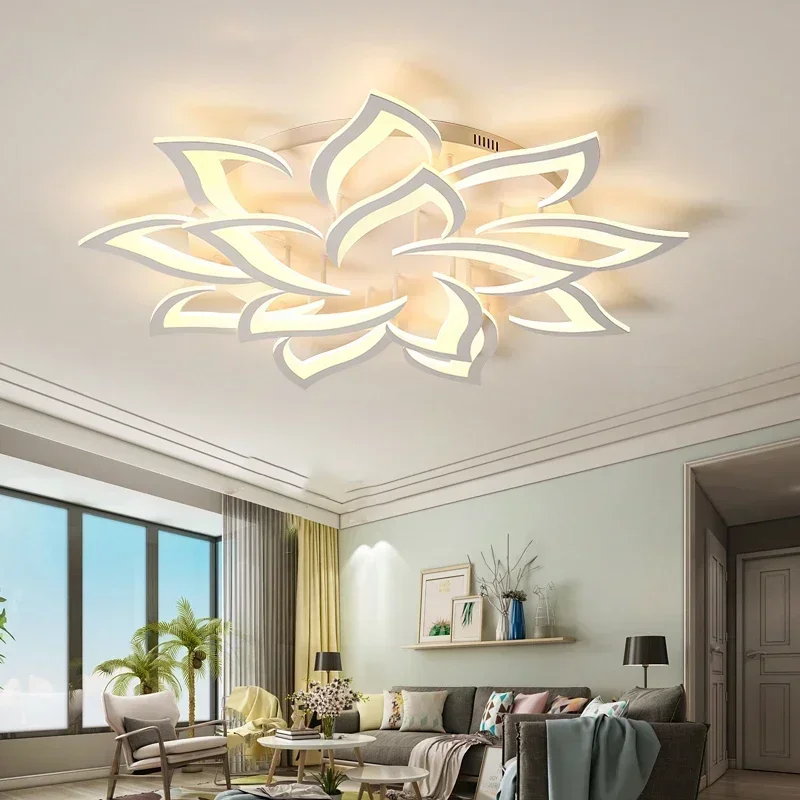 Lustre de pétala LED para sala - Interior Design Of House avaliação e preço