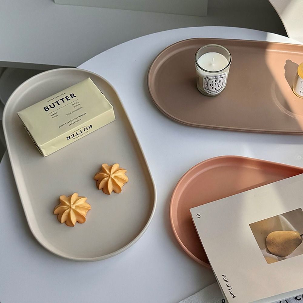 1 pçs durável empilhável placa - Travertine Tray Oval avaliação e preço
