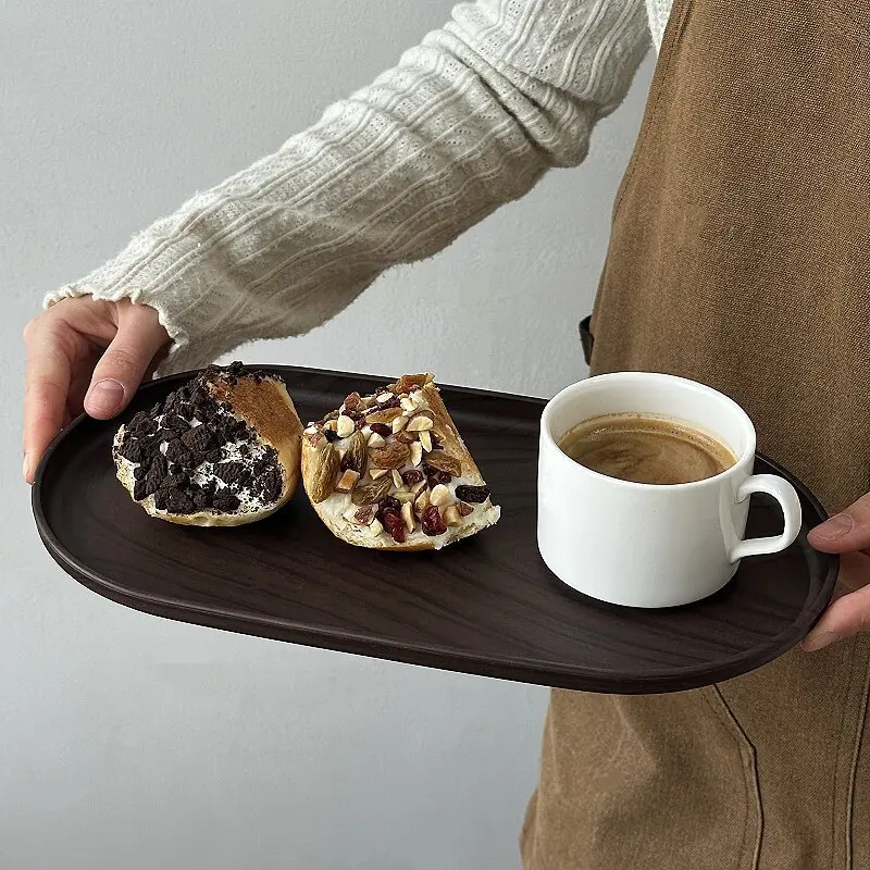 Bandeja Oval de Madeira de Nog - Travertine Tray Oval avaliação e preço