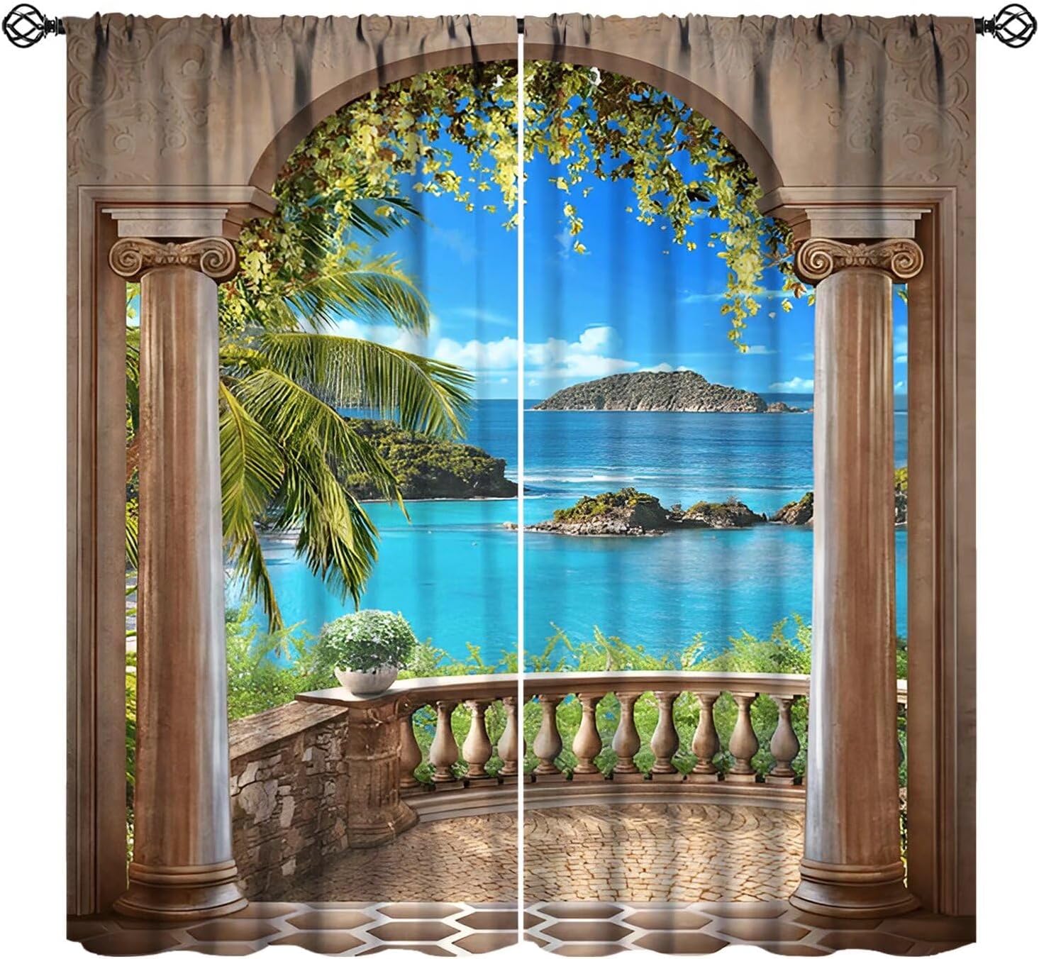 Cortinas com Vista de Praia Tr - Interior Design Youtube avaliação e preço
