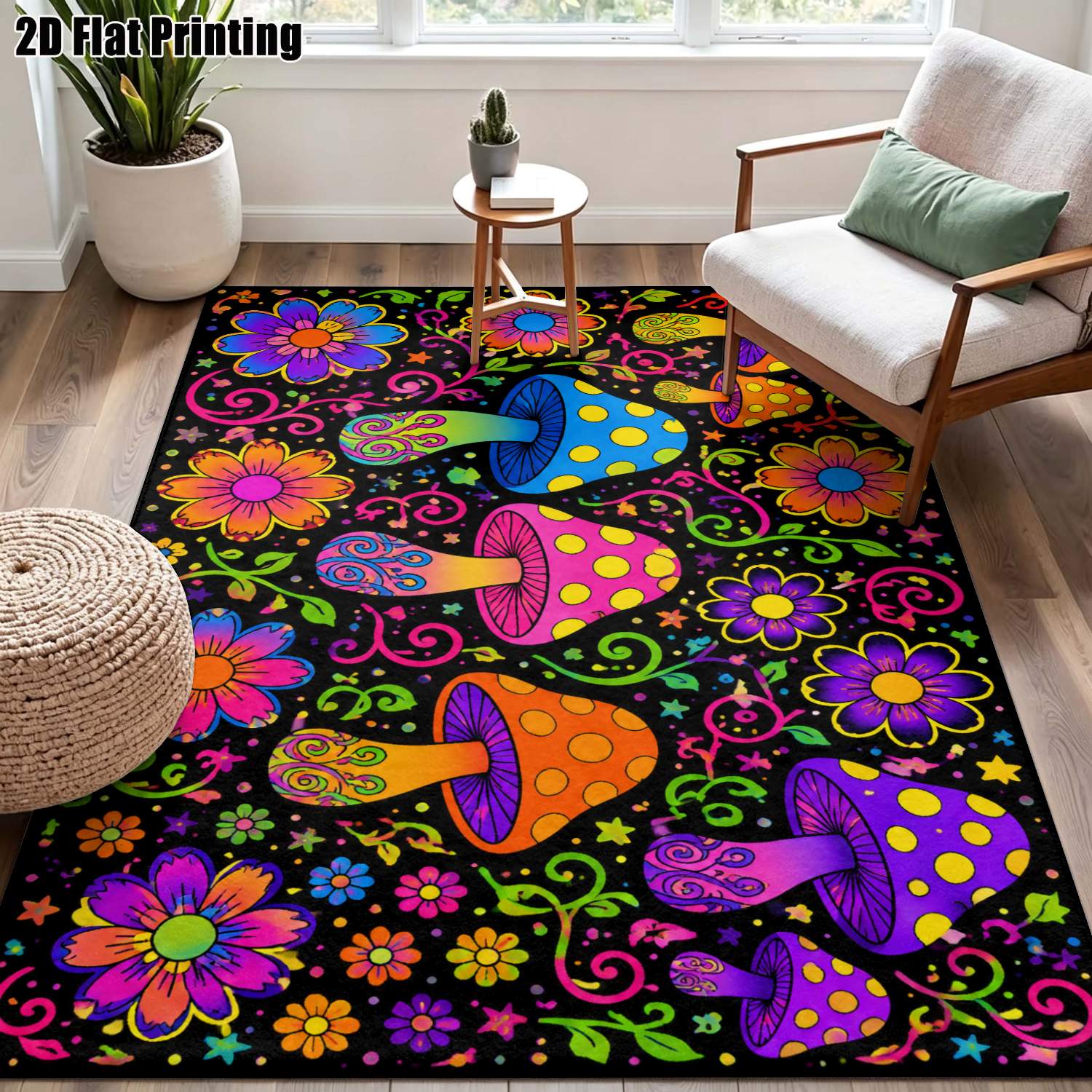 1 unidade de tapete estampado  - Interior Design Instagram avaliação e preço