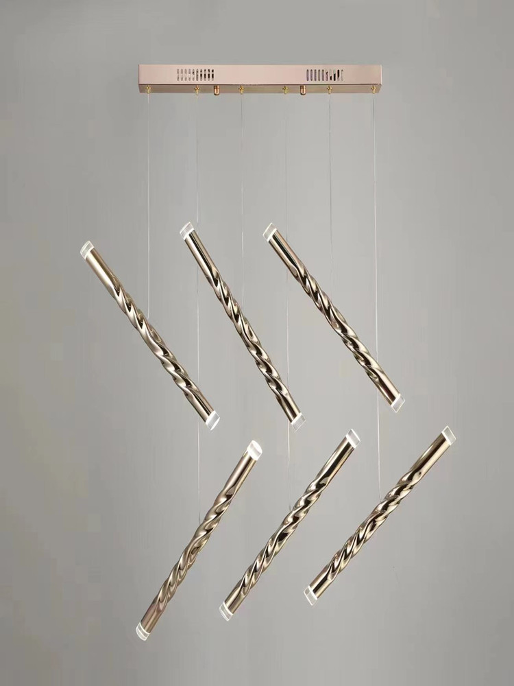 Moderno led criativo ouro tubo - Interior Design Youtube avaliação e preço