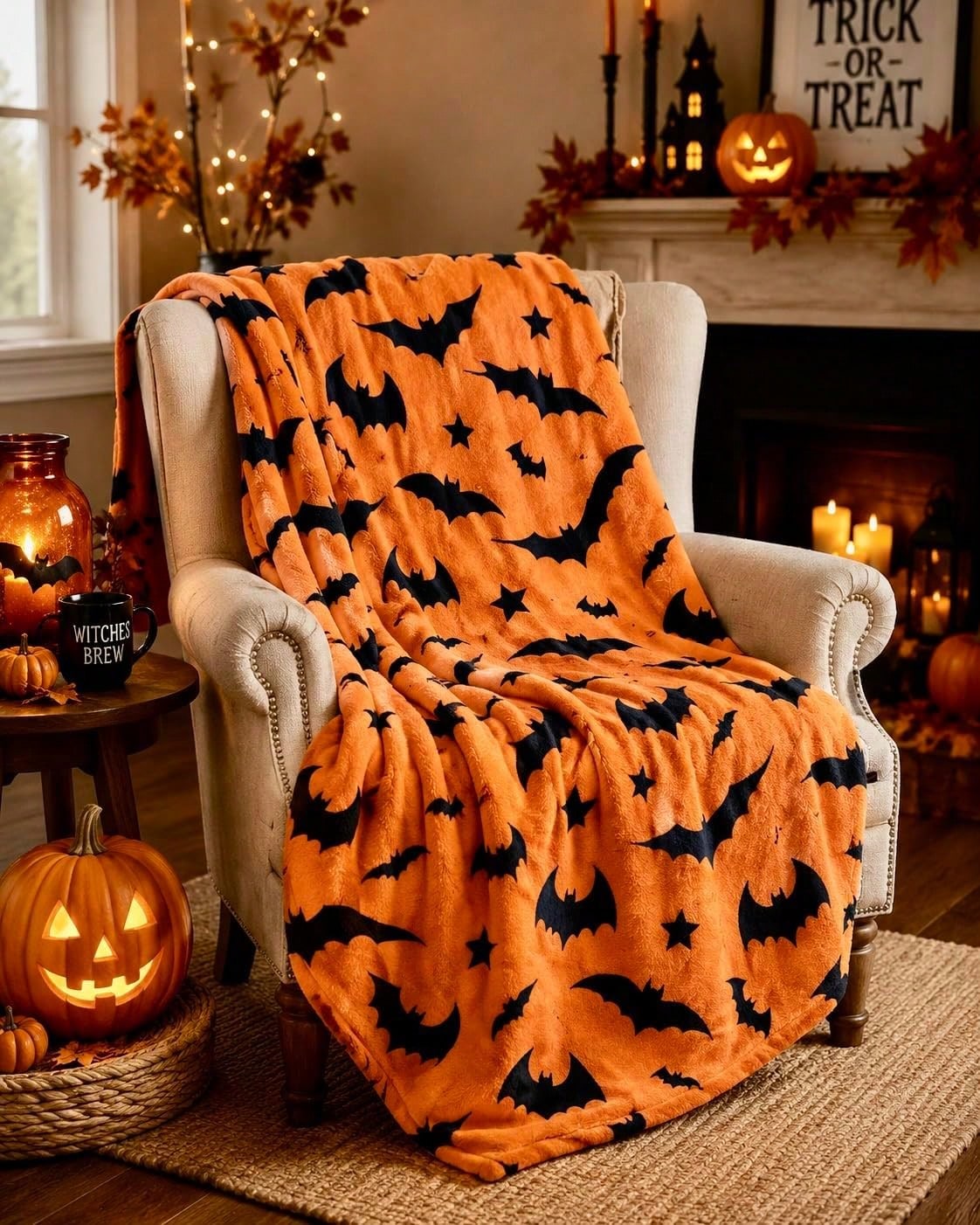 Manta de Halloween com Design  - Interior Design Guest Room avaliação e preço
