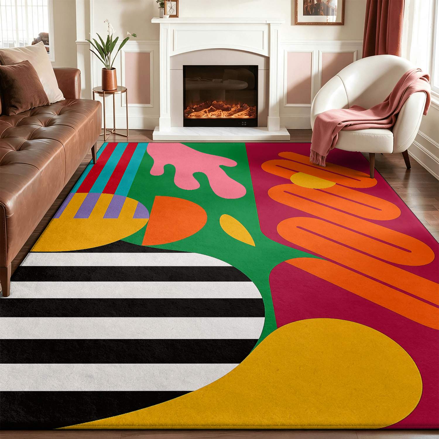 1 tapete estampado em 2D: padr - Interior Design Instagram avaliação e preço
