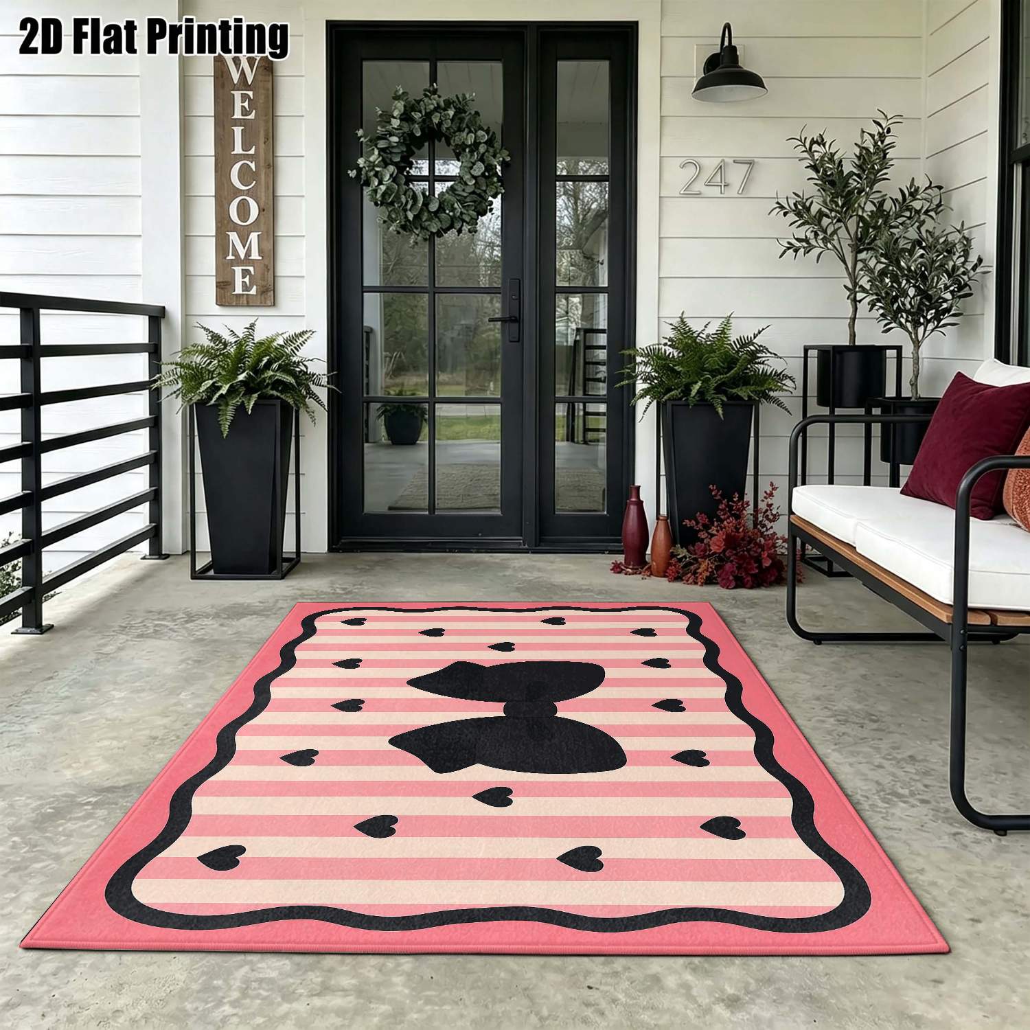 1 unidade de tapete estampado  - Interior Design Instagram avaliação e preço