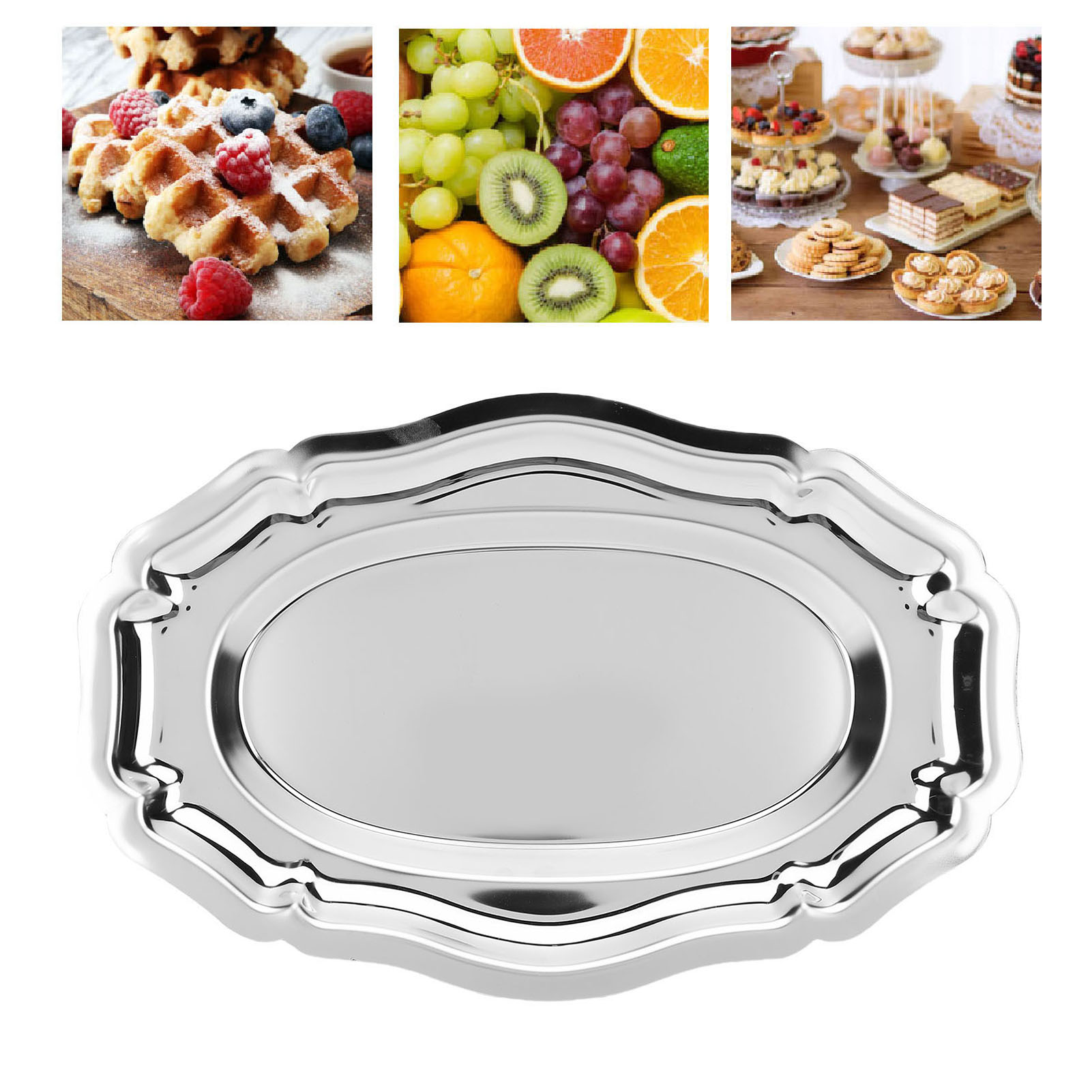 Bandeja de servir 304 placa de - Travertine Tray Oval avaliação e preço
