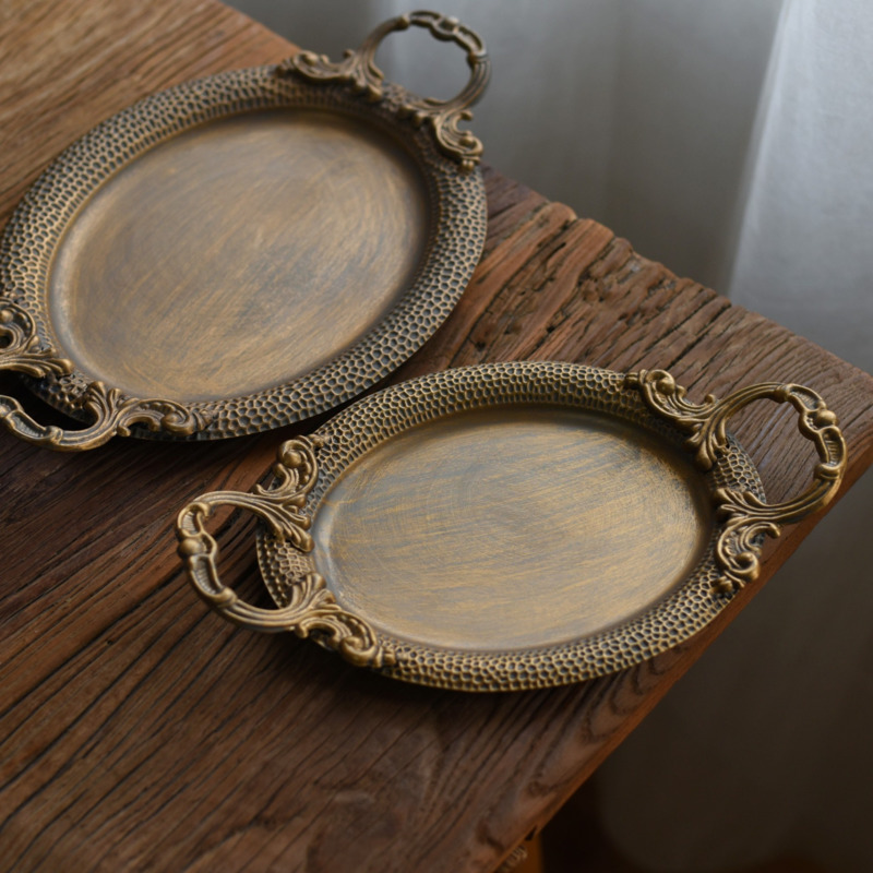 Bandeja Oval Vintage de Ferro  - Travertine Tray Oval avaliação e preço