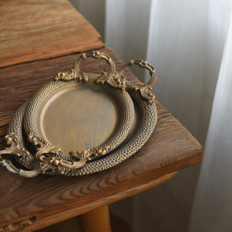 Bandeja Oval Vintage de Ferro  - Travertine Tray Oval avaliação e preço