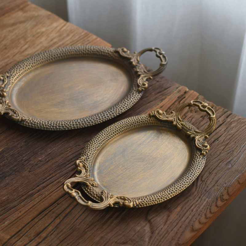 Bandeja Oval Vintage de Ferro  - Travertine Tray Oval avaliação e preço