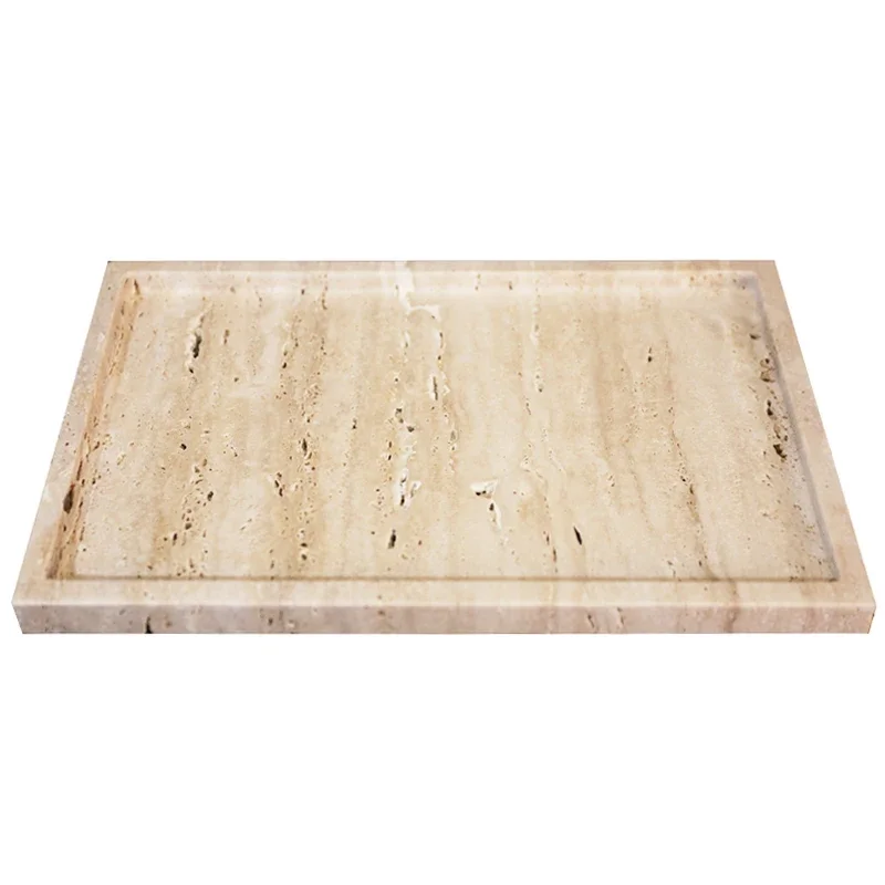 【Natural】Bandeja de Servir Ova - Travertine Tray Oval avaliação e preço